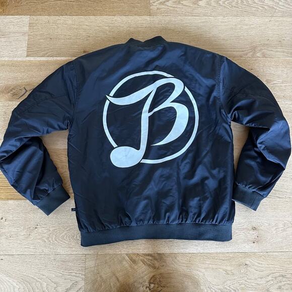 Belly Up Aspen Collection Bomber Jacket in Black - Picture 1 of 4